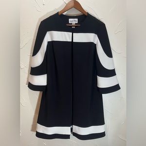 Joseph Ribkoff Black/Vanilla Cover-Up Style SZ 10